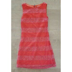 Wanko Orange Sleeveless Dress Polyester and Rayon Size 34 Small